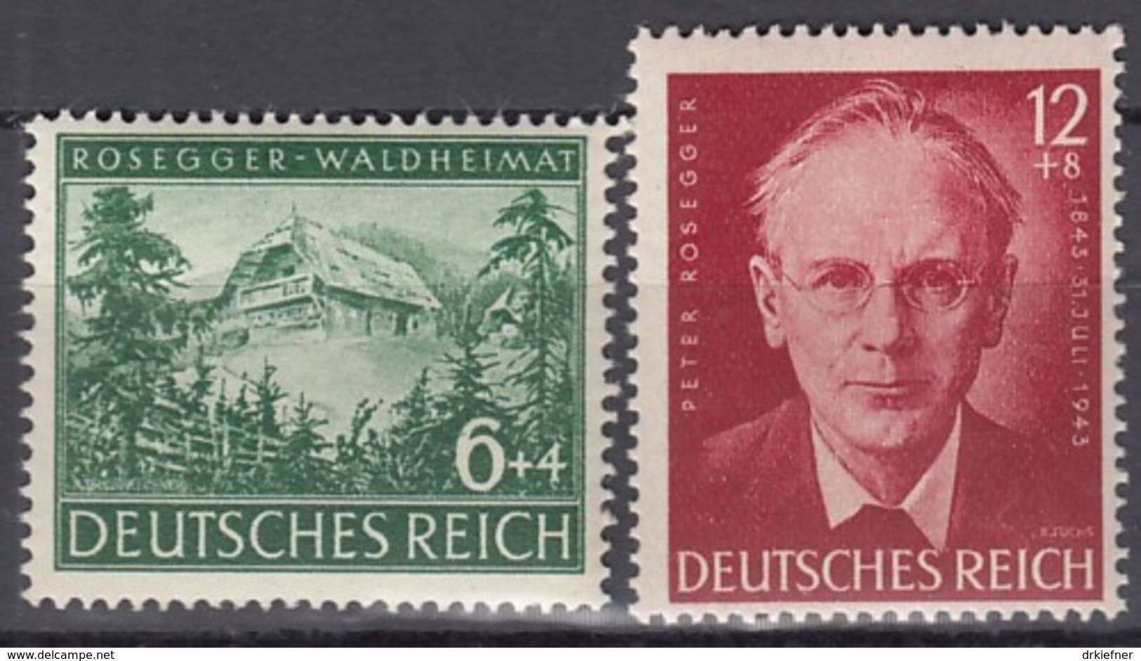 DR 855-856,  Postfrisch **, Peter Rosegger, 1943 - Ungebraucht