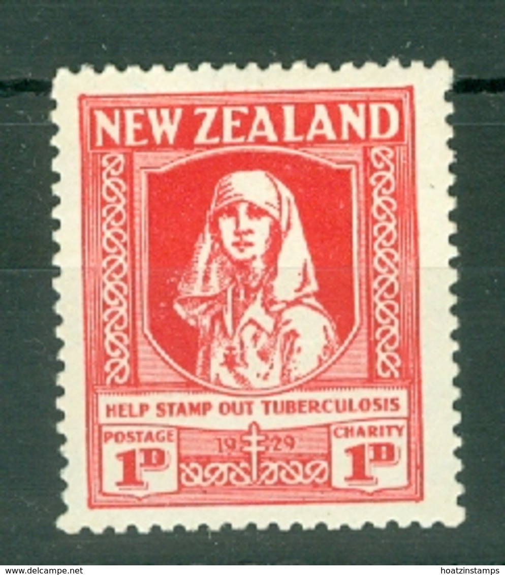 New Zealand: 1929/30   Anti-Tuberculosis Fund (inscr. 'Help Stamp Out Tuberculosis')     SG544     1d + 1d    MH - Neufs