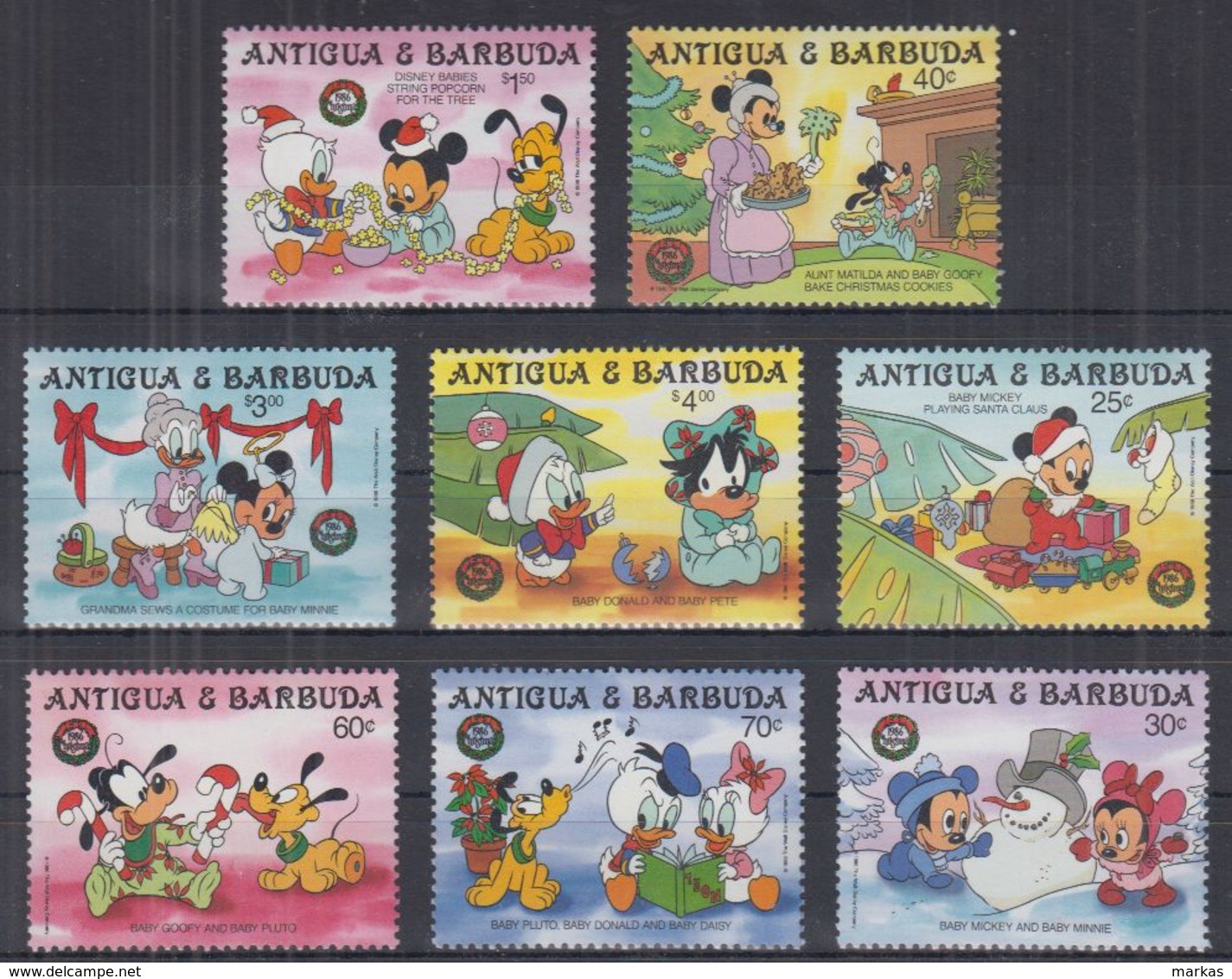 N22. Antigua & Barbuda - MNH - Cartoons - Disney's - Christmas - Disney