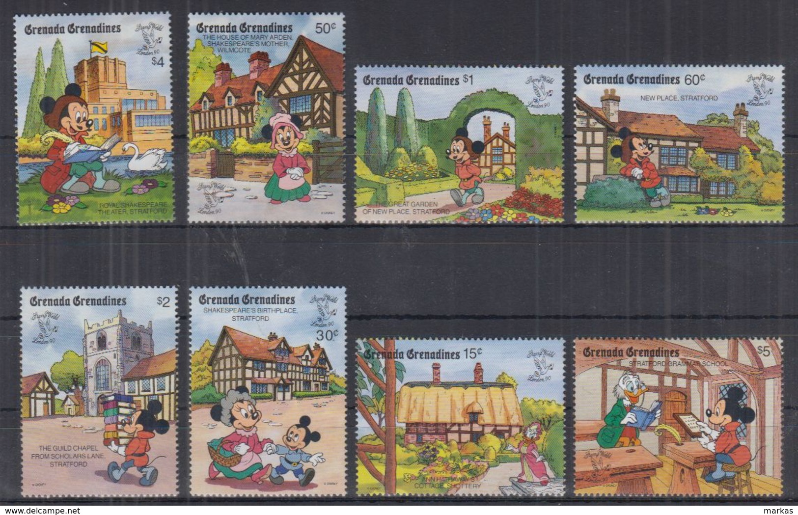 P22. Grenada - MNH - Cartoons - Disney's - Characters - 2 - Disney