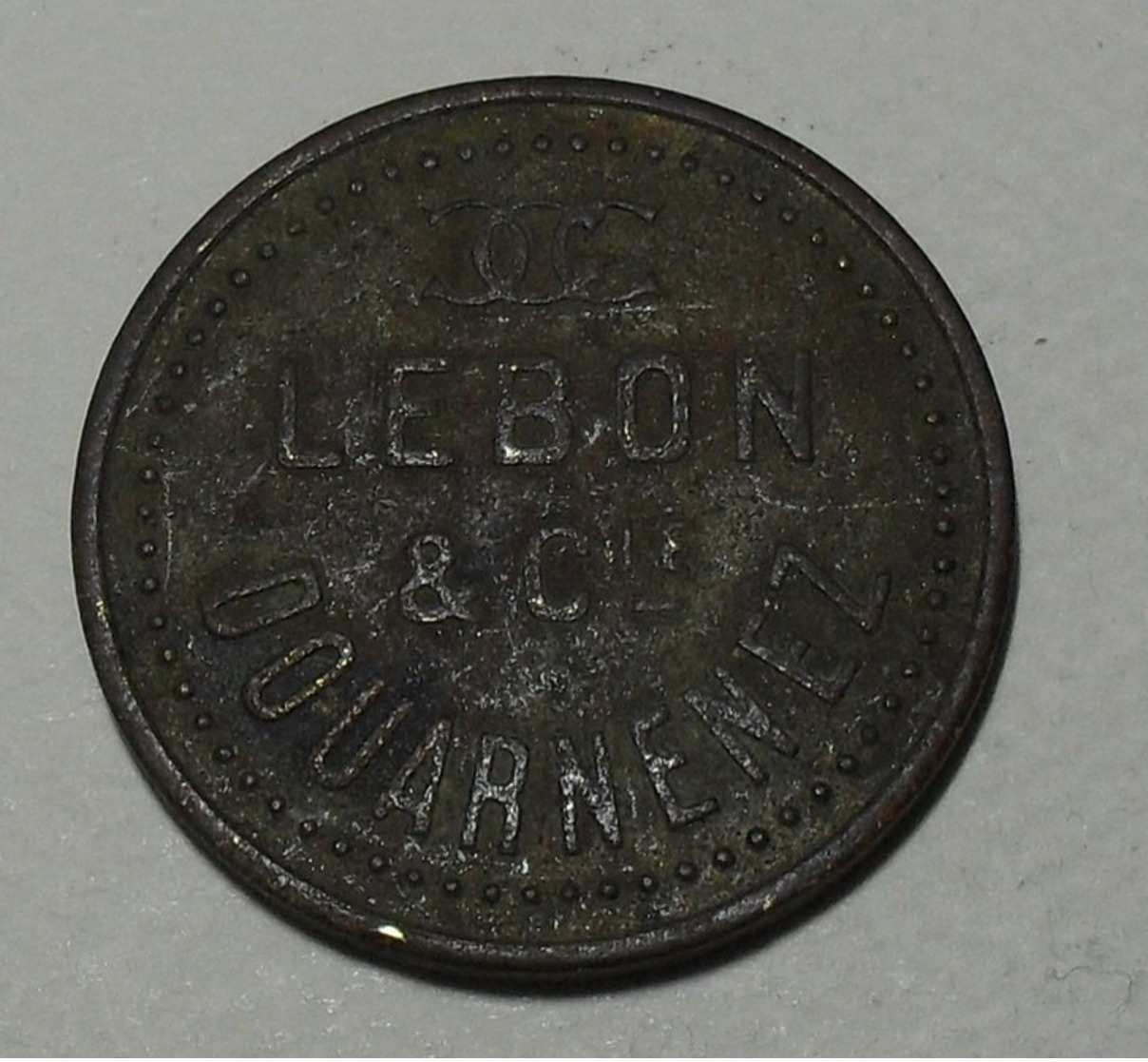 France - ND  - Jeton - Lebon Et Cie, Douarnenez, Gaz électricté Coke - Professionnels / De Société