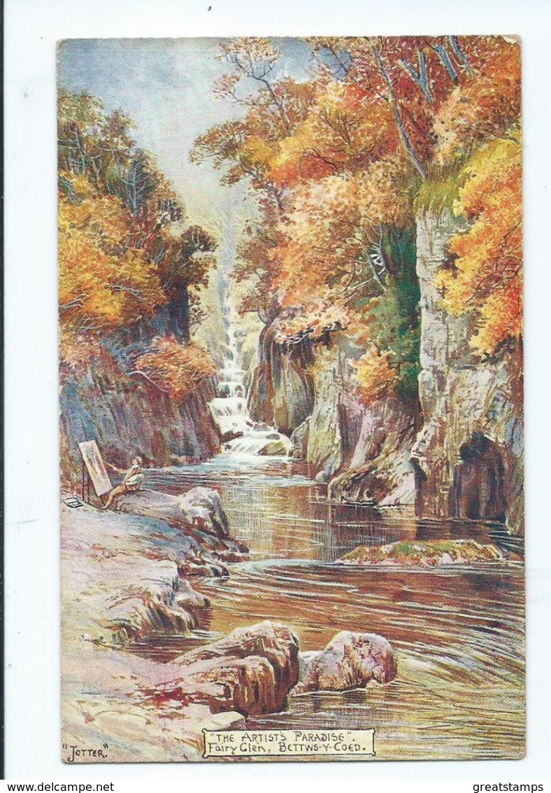 Wales The Artist,s Paradise  Bettws-y-coed Unused Artist Signed Jotter  Misch & Stock's - Caernarvonshire