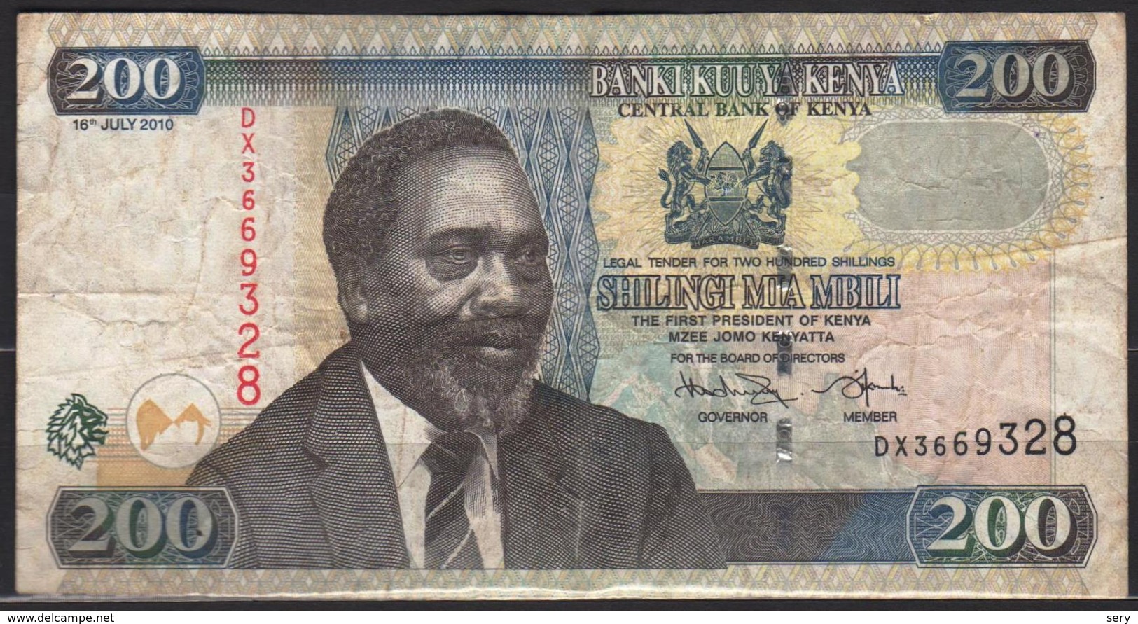 KENYA 2010 200 SHILLINGS Circulated - Kenia