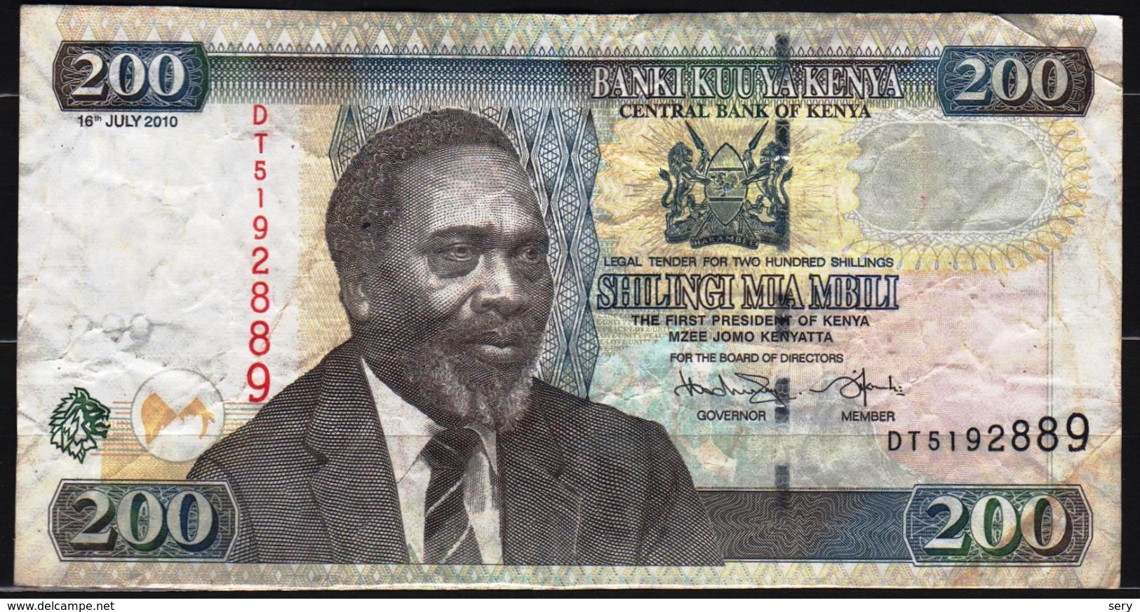KENYA 2010 200 SHILLINGS Circulated - Kenia