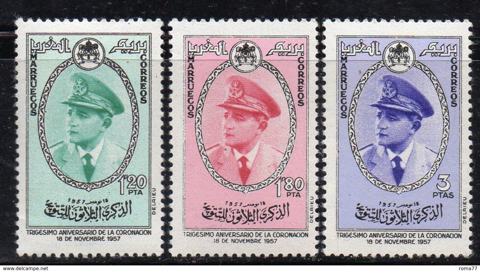 XP2527 - MAROCCO MARRUECOS 1957, Yvert N. 500/502  *** (2380A) - Marocco (1956-...)