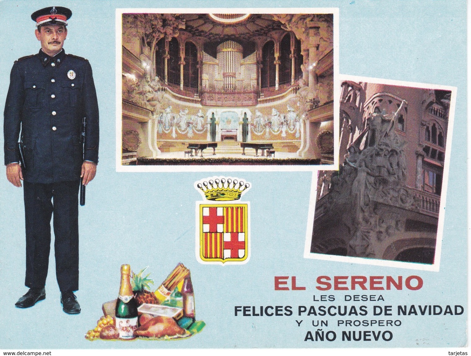 POSTAL DE EL SERENO LES DESEA FELICES PASCUAS Y PROSPERO AÑO NUEVO - Otros & Sin Clasificación