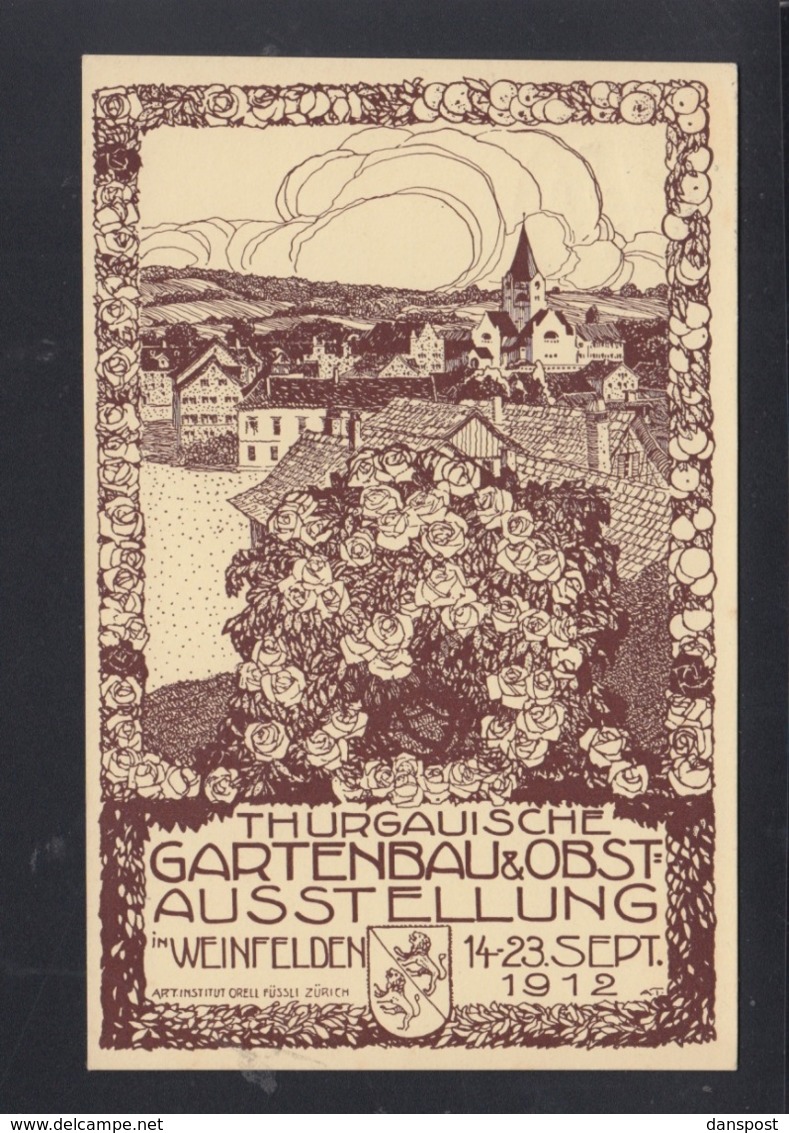 Schweiz PK Thurgauische Gartenbau & Obst-Ausstellung Weinfelden 1912 - Weinfelden