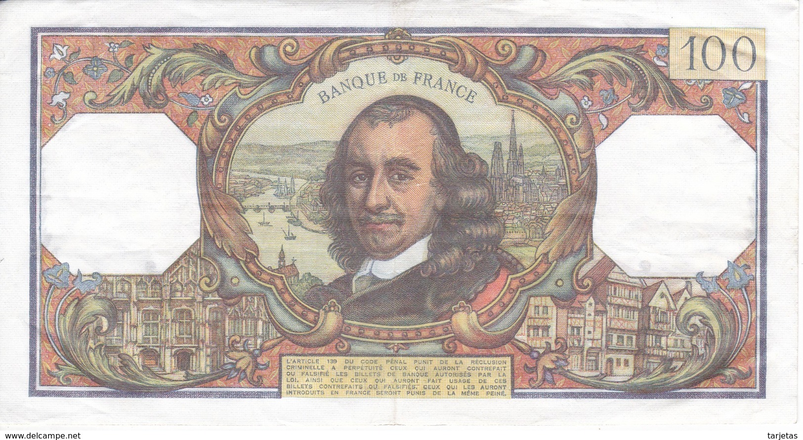 BILLETE DE FRANCIA DE 100 FRANCOS DEL 2-3-1978 CORNEILLE  (BANKNOTE) - 100 F 1964-1979 ''Corneille''