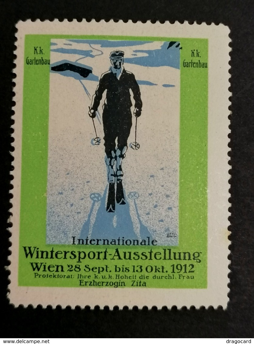 Wien Austria 1912 International Wintersport  Esperanto  CINDERELLA - Wintersport (Sonstige)