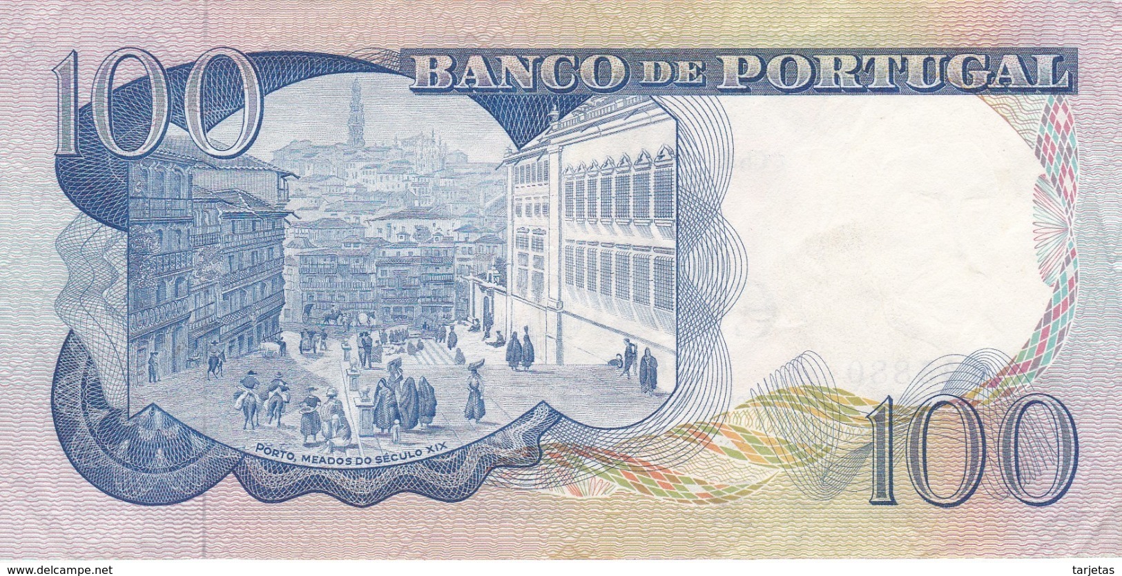 BILLETE DE PORTUGAL DE 100 ESCUDOS  DEL AÑO 1965 DIFERENTES FIRMAS (BANKNOTE-BANK NOTE) - Portugal