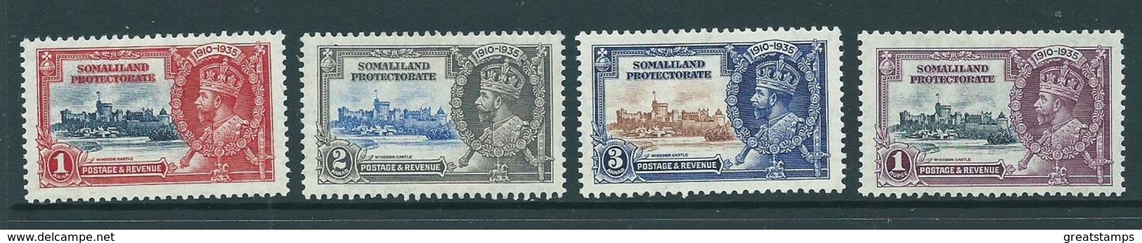 Somaliland Protectorate Silver Jubilee   Kite  Vertical Log Flaw  On Annas  2 Sg87k Hm - Somaliland (Herrschaft ...-1959)