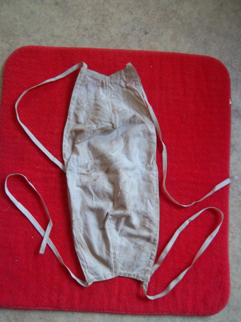 Masque à Gaz En Toile Dâté 1915-Tampons P2 - 1914-18