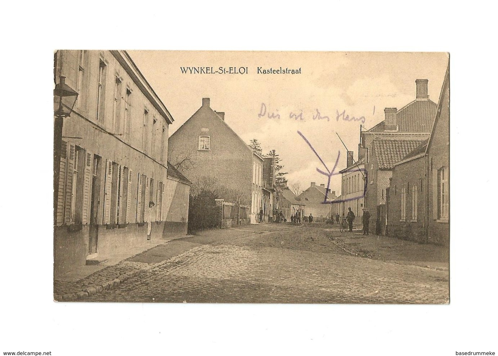 WYNKEL-St-ELOI   Kasteelstraat (1915). - Ledegem