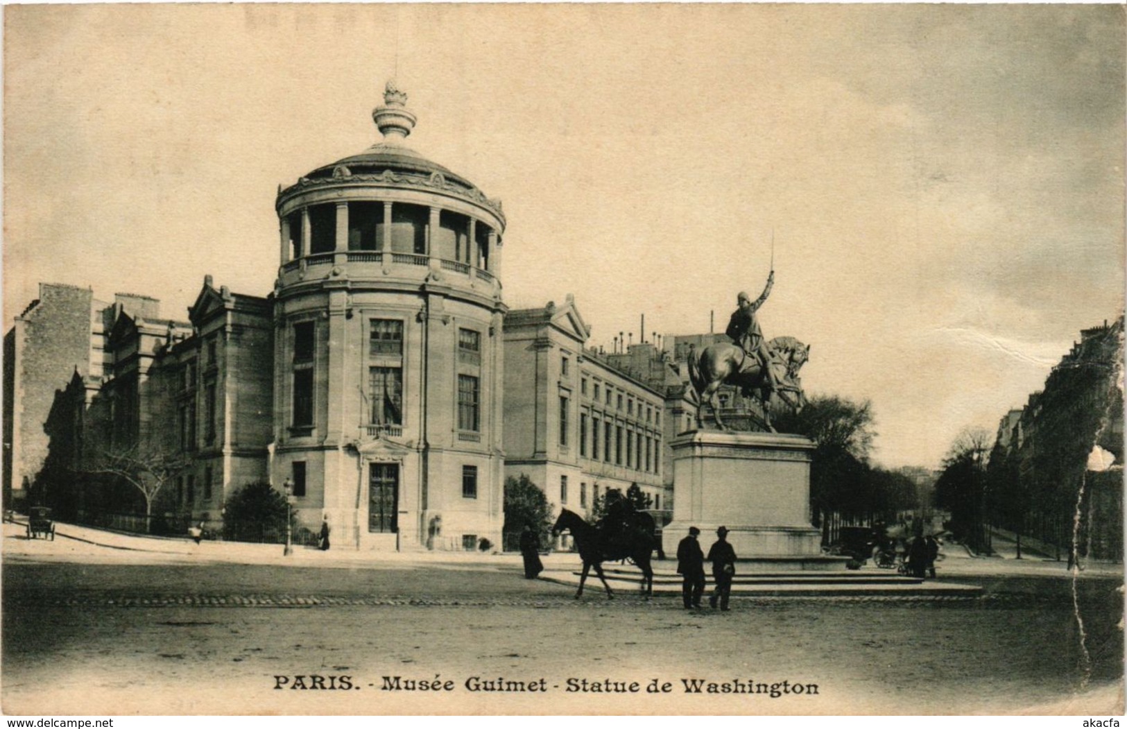 CPA PARIS 16e-Musée Guimet-Statue Washington (326279) - Statues