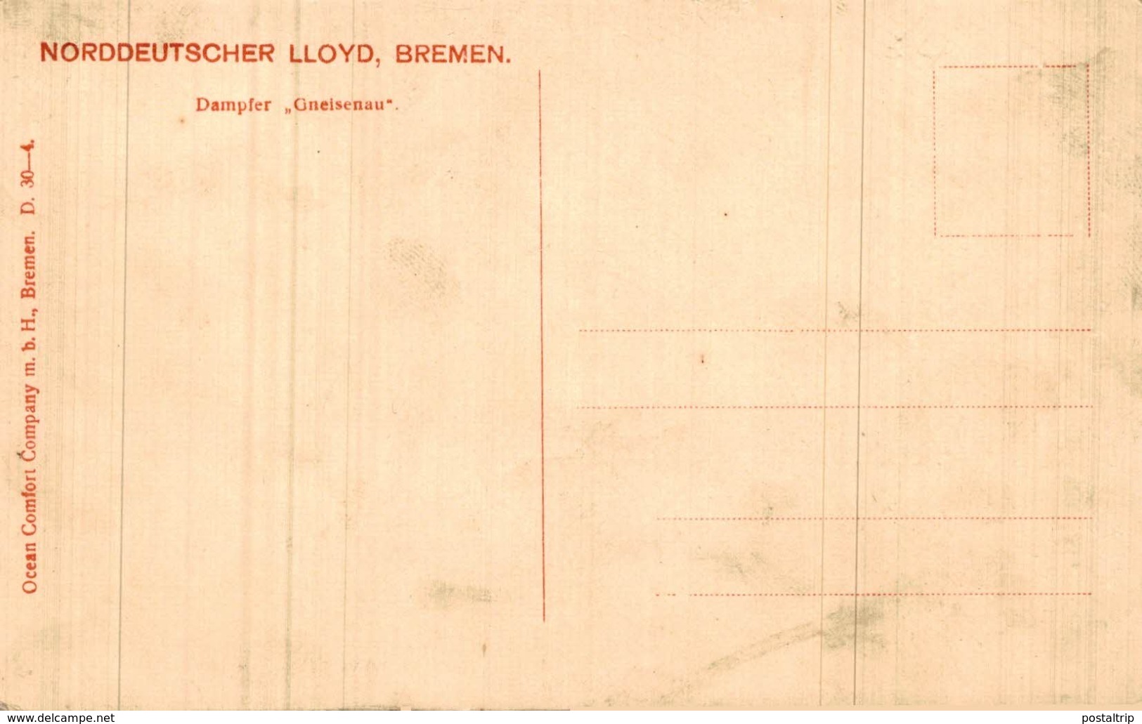 NORDDEUTSCHER LLOYD BREMEN Gneisenau  - Paquebot  SS SUFFREN NEW YORK HAVRE SERVICE - Steamers