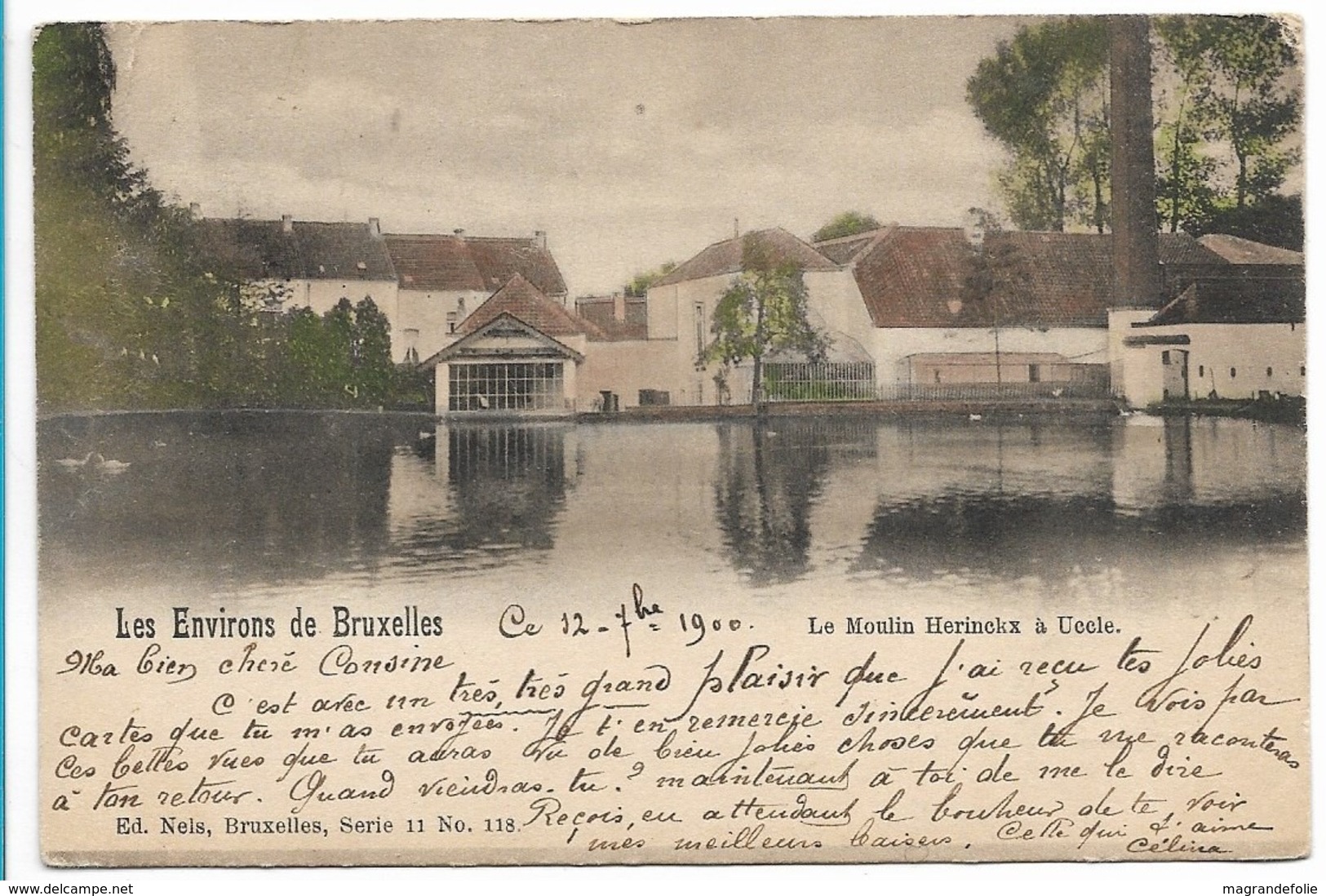 CPA PK  LES ENVIRONS DE BRUXELLES  LE MOULIN HENDRICKX A UCCLE - Andere & Zonder Classificatie