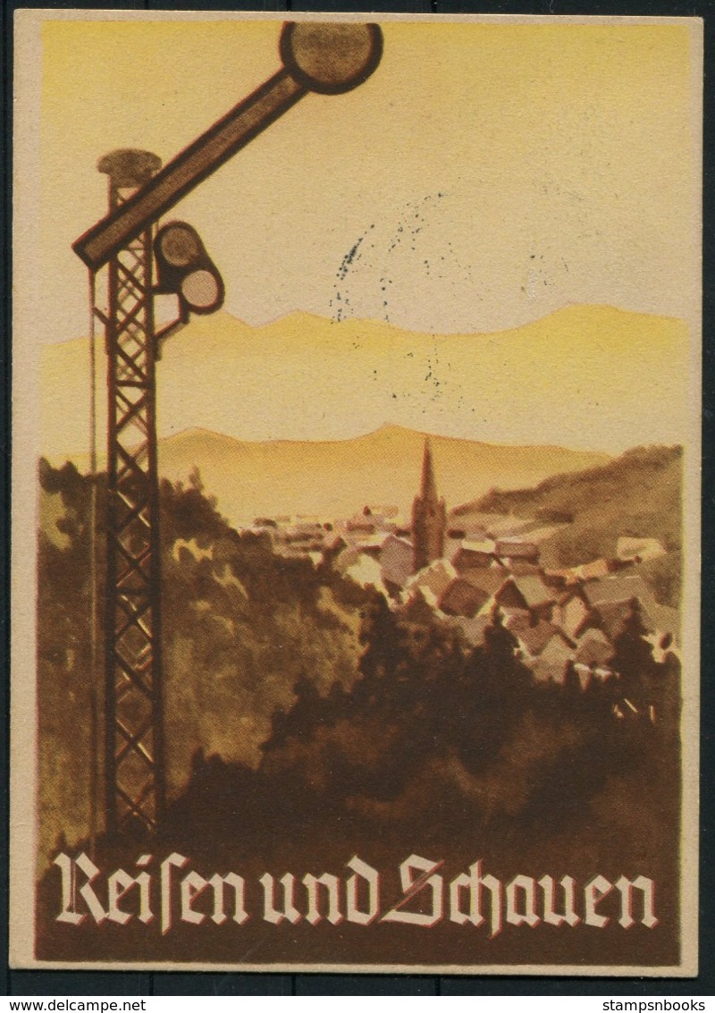 1938 Germany Magdeburg Mittellandkanals. Canal Opening, Reichsbahn Postcard - Briefe U. Dokumente