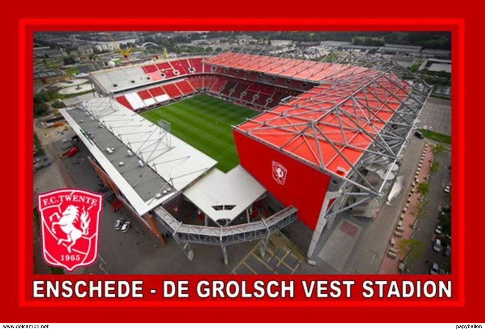 CARTE DE STADE . ENSCHEDE  BELGIQUE   DE GROLSCH  VESTE STADION   # CS. 372 - Voetbal