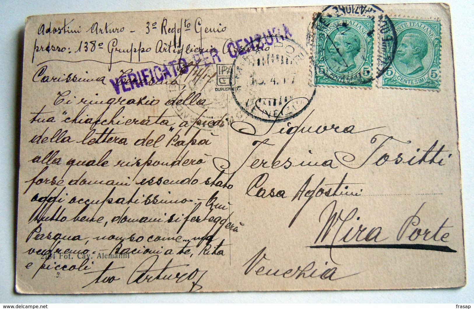 Albania / Shkodra  VALONA CARROZZELLE   MILITARI  - WWI POSTA MILITARE TRUPPE OCCUPAZIONE -   1917 - Albania