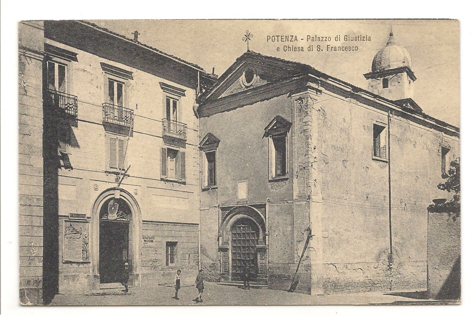 POTENZA - PALAZZO DI GIUSTIZIA E CHIESA DI S. FRANCESCO - Potenza