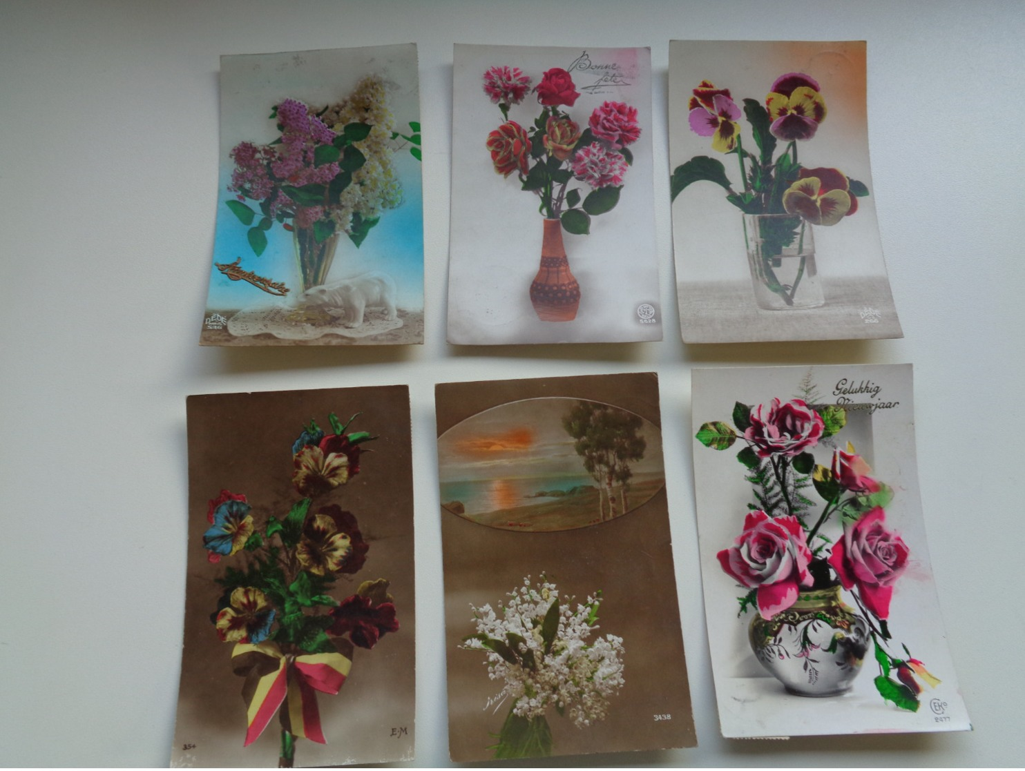 Beau Lot De 60 Cartes Postales De Fantaisie  Fleurs Fleur   Mooi Lot Van 60 Postkaarten  Bloemen Bloem - 5 - 99 Postkaarten