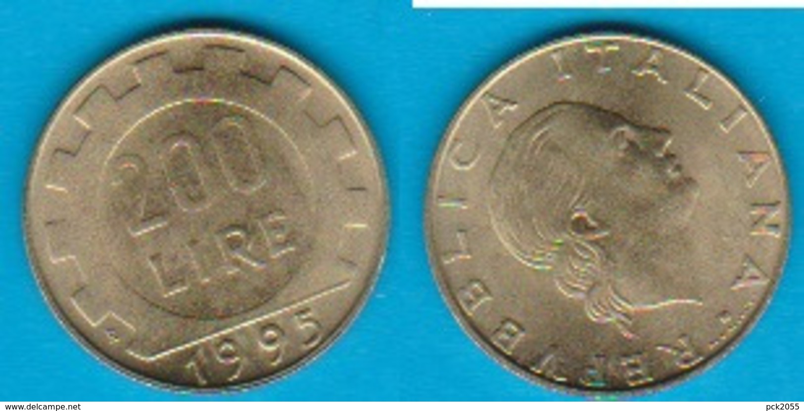 Italien 200 Lire Al-N-Bro Jahrgang 1995  Schön Nr.104 KM 105 (D2/41) - 200 Lire