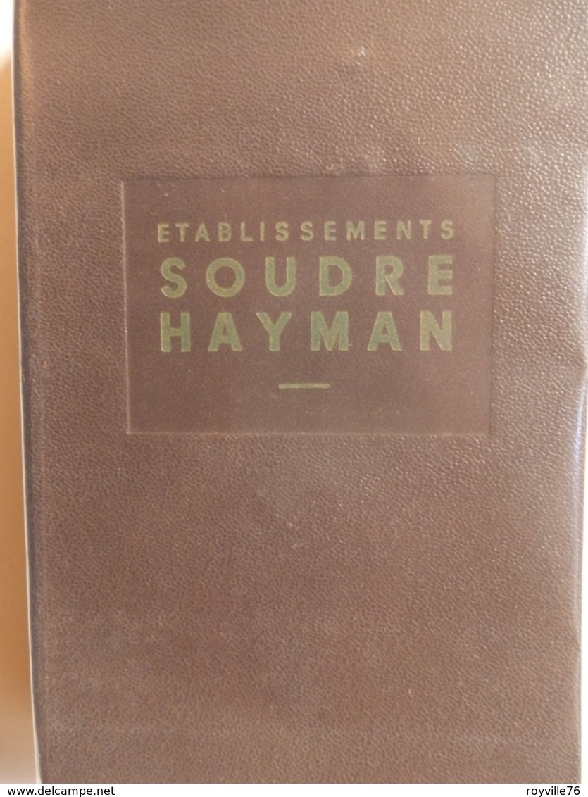 Catalogue 180 P. De Matériel De Plomberie Ets Soudre Hayman à Aubervilliers (93). - Andere & Zonder Classificatie