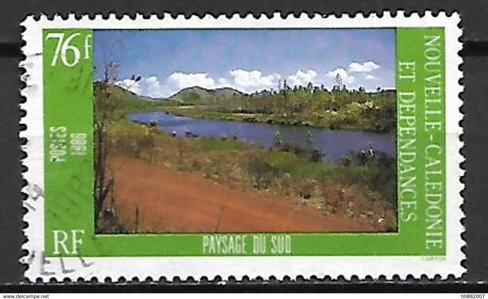 NOUVELLE  CALEDONIE    -   1986 .   Y&T N° 526 Oblitéré.   Paysage Du Sud - Oblitérés