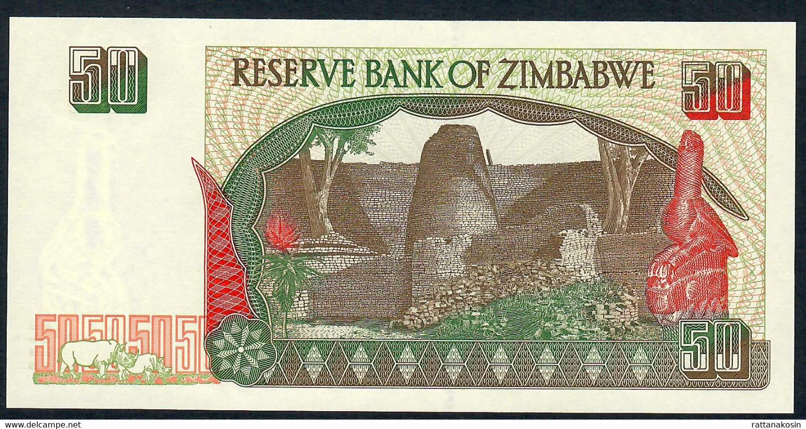 ZIMBABWE  P8  50 DOLLARS    1994 #EC      UNC. - Zimbabwe