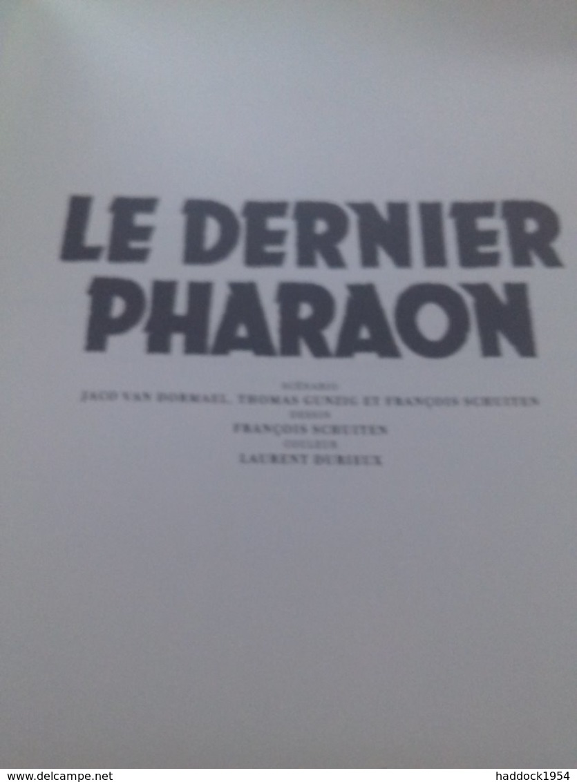 Le Dernier Pharaon Canal Bd SCHUITEN VAN DORMAEL GUNZIG DURIEUX Blake Et Mortimer 2019 - Blake Et Mortimer