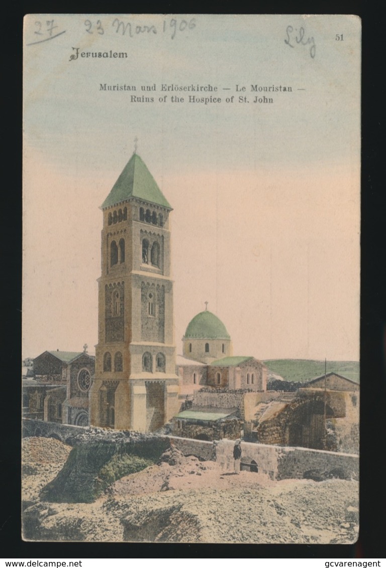 JERUSALEM - MURISTAN UND ERLÖSERKIRCHE - LE MOURISTAN - Palestine