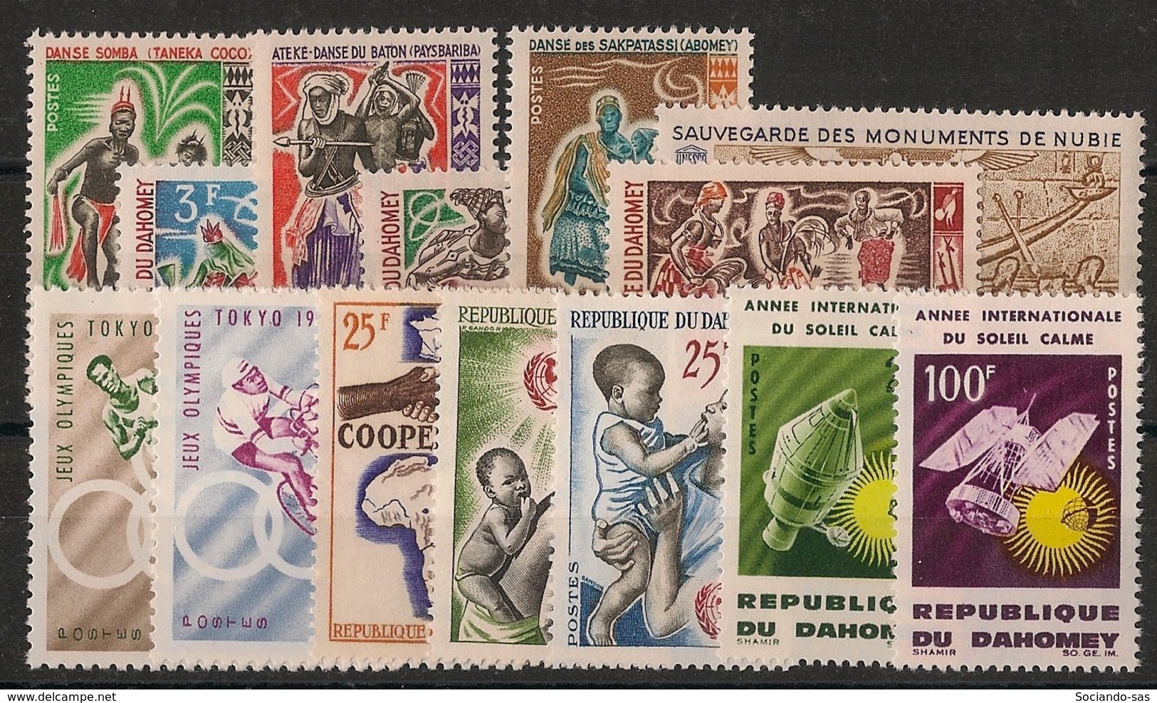 Dahomey - Année Complète 1964 - N°Yv. 205 / 217 + PA 28 - Complete Year - Neuf Luxe ** / MNH / Postfrisch - Bénin – Dahomey (1960-...)