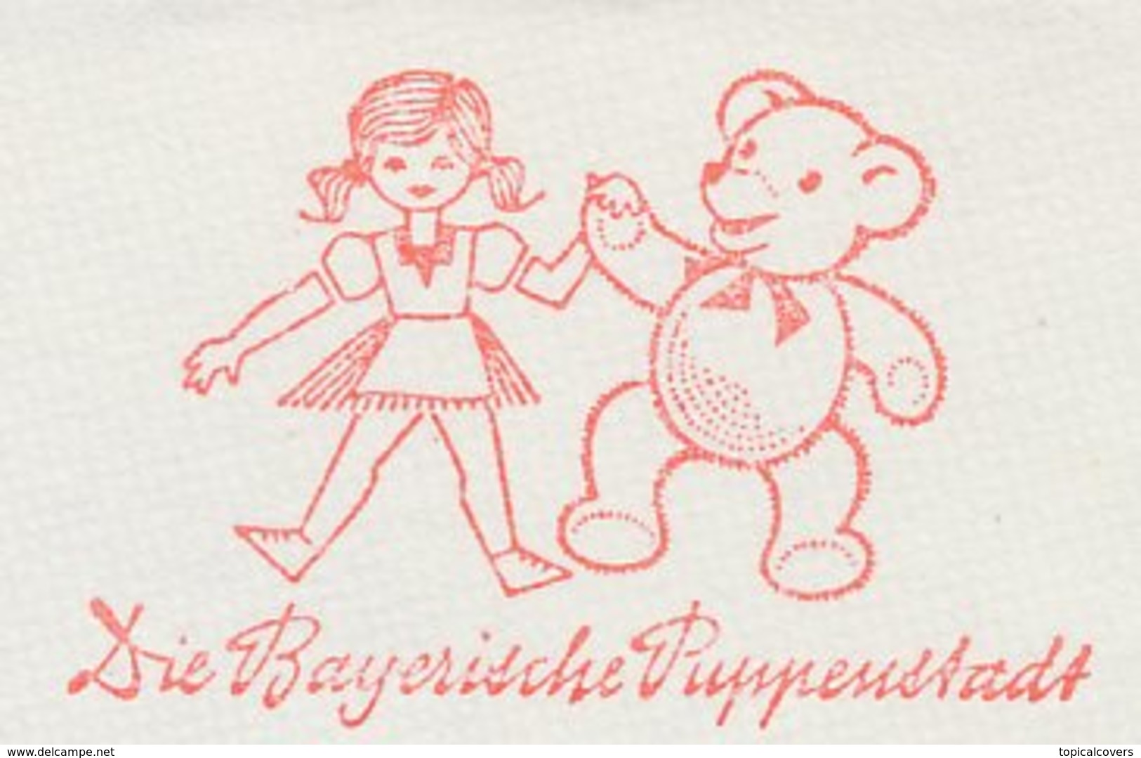 Meter Cut Germany 1969 Doll - Bear - Andere & Zonder Classificatie
