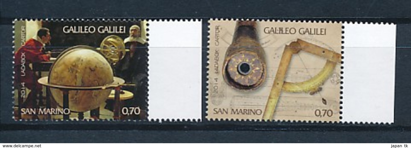 SAN MARINO Mi. Nr. 2609-2610 450. Geburtstag Von Galileo Galilei  - MNH - Ungebraucht