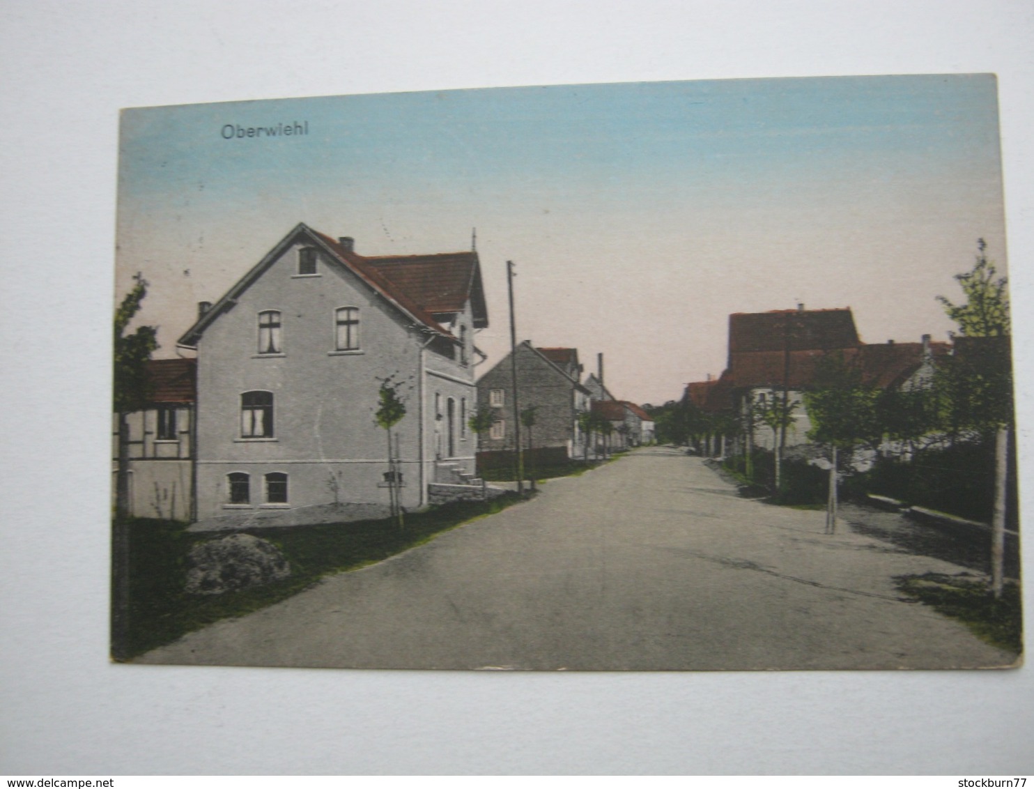 OBERWIEHL, WIEHL, Strasse, Seltene Karte Um 1919 Mit Stempel + Marke - Wiehl