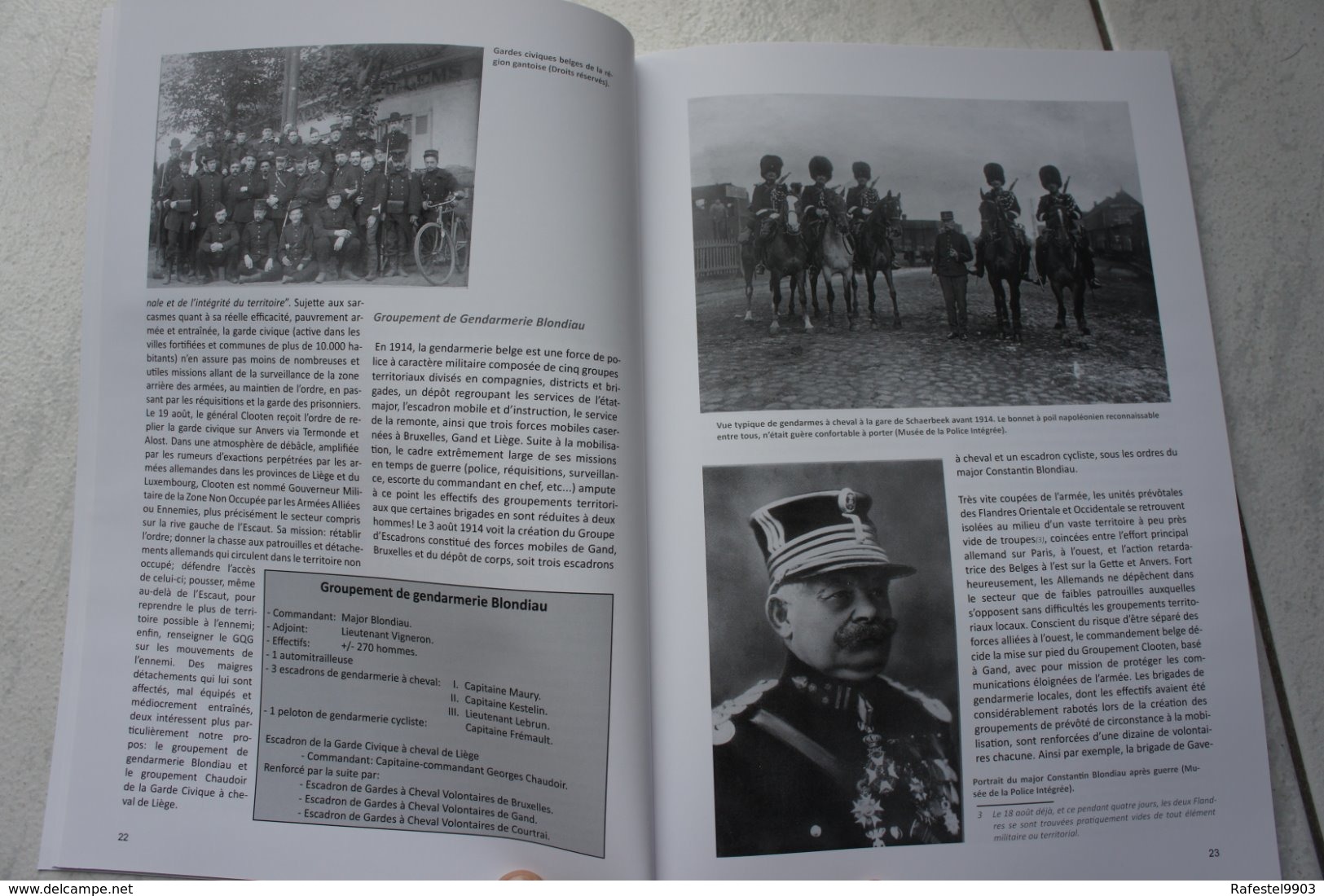 Livre Belgique En Guerre Gendarmerie Rijkswacht Combat EDEMOLEN 1914 Belgian RAF Légion Wallonie XX Kapellen 1944-5 - Andere & Zonder Classificatie