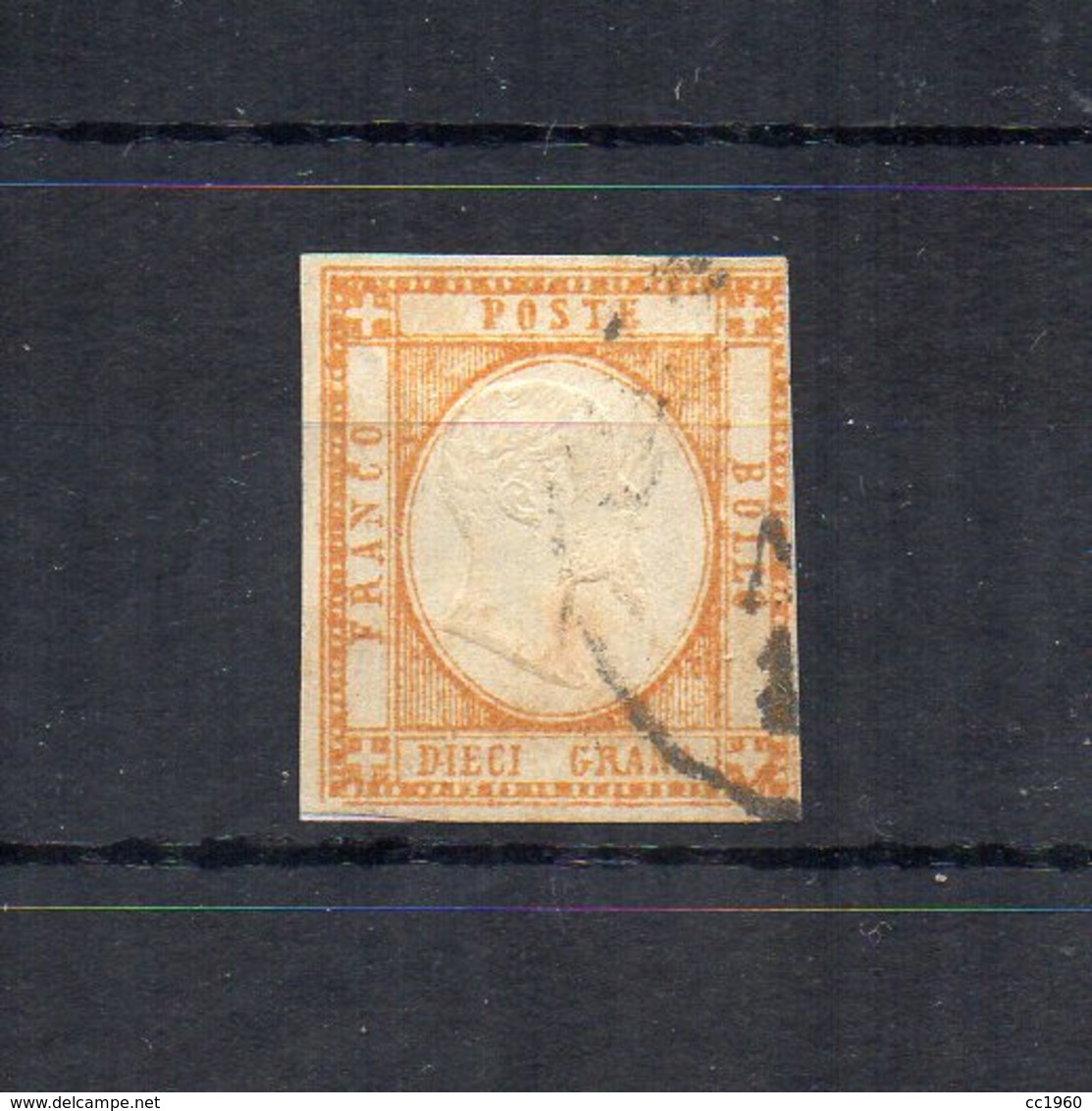 Italia - Regno Delle Due Sicilie - Province Napoletane - 1861 - V.E. II° - 10 Grana - Arancio - Usato - (FDC18496) - Neapel