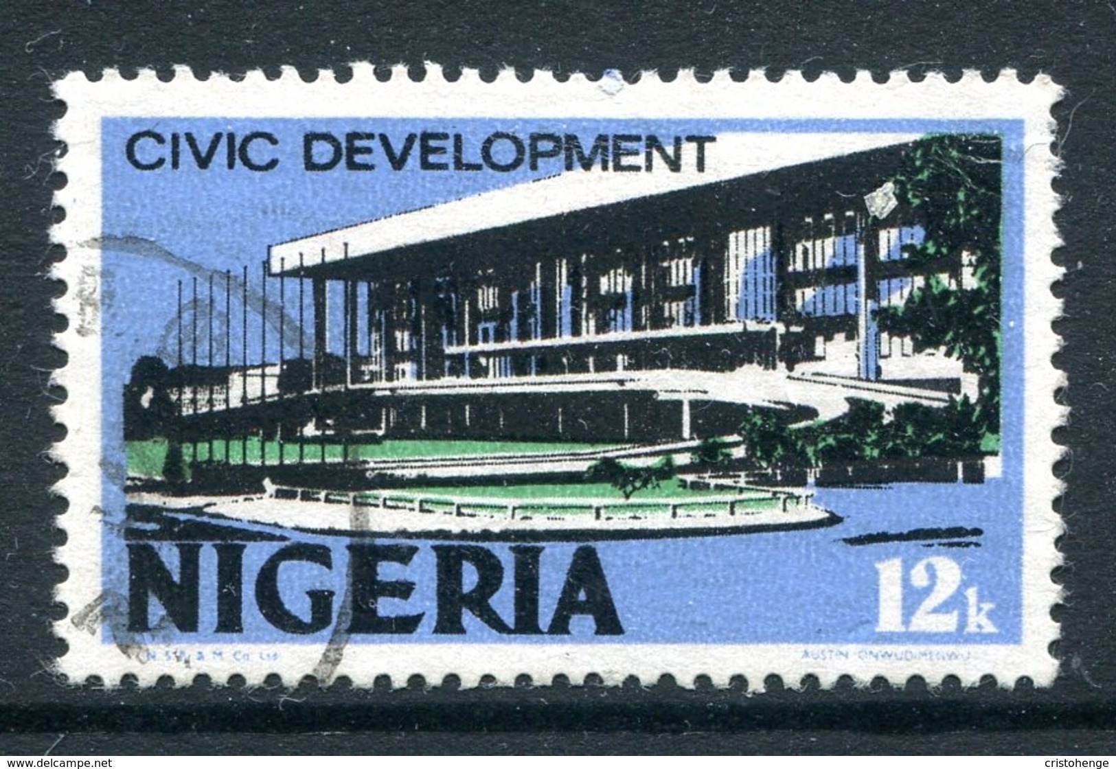 Nigeria 1973-74 Pictorials - Photo. - 12k Civic Development Used (SG 284) - Nigeria (1961-...)