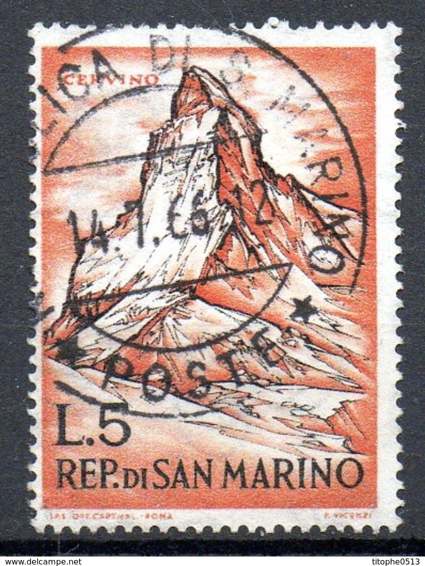 SAINT-MARIN. N°556 Oblitéré De 1962. Mont Cervin. - Mountains