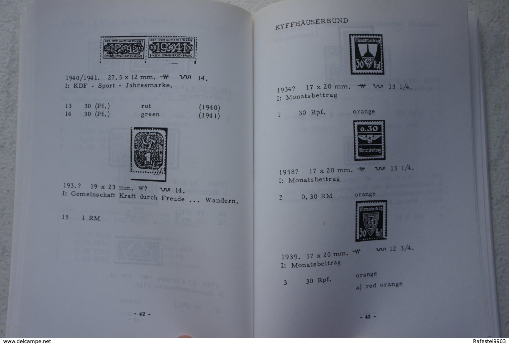 Book The Stamps Of The NSDAP Nazi Party And Its Sub Organisations Marcophilie Cachet Oblitération - Afstempelingen