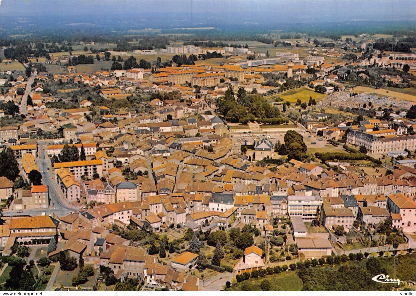 PIE-Z To-19-2550 : BELLAC. VUE AERIENNE. - Bellac