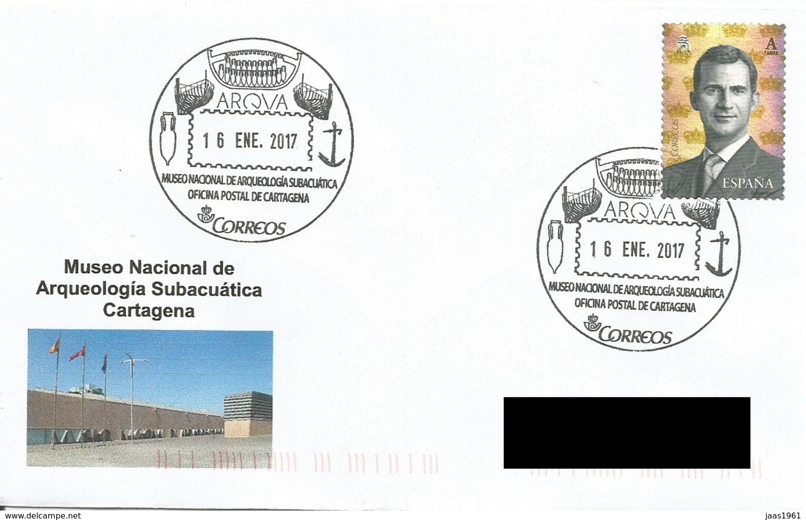 SPAIN. POSTMARK. National Museum Of Underwater Archeology. CARTAGENA 2017 - Sonstige & Ohne Zuordnung