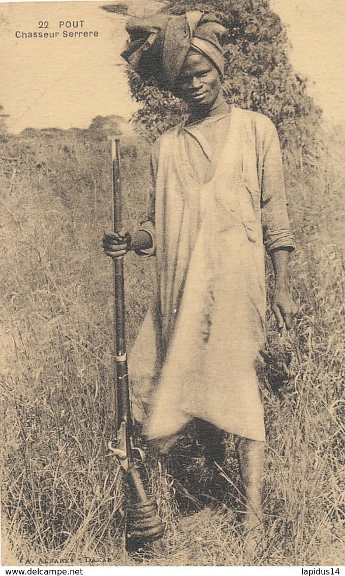 A P 578 -  C P A - AFRIQUE-   GUINEE FRANCAISE -  CHASSEUR SERRERE - Guinée Française