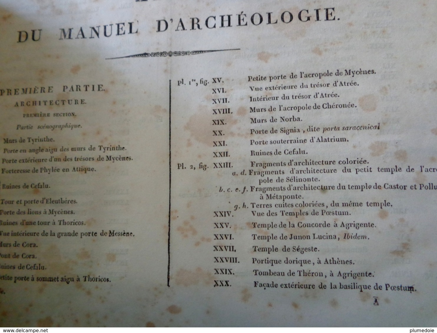 XIX° . E.O  1842 ATLAS D'ARCHÉOLOGIE RORET . 40 PLANCHES DÉPLIABLES .FOLD OUT ATLAS OF EGYPTIAN ROMAN etc.. ARCHAEOLOGY