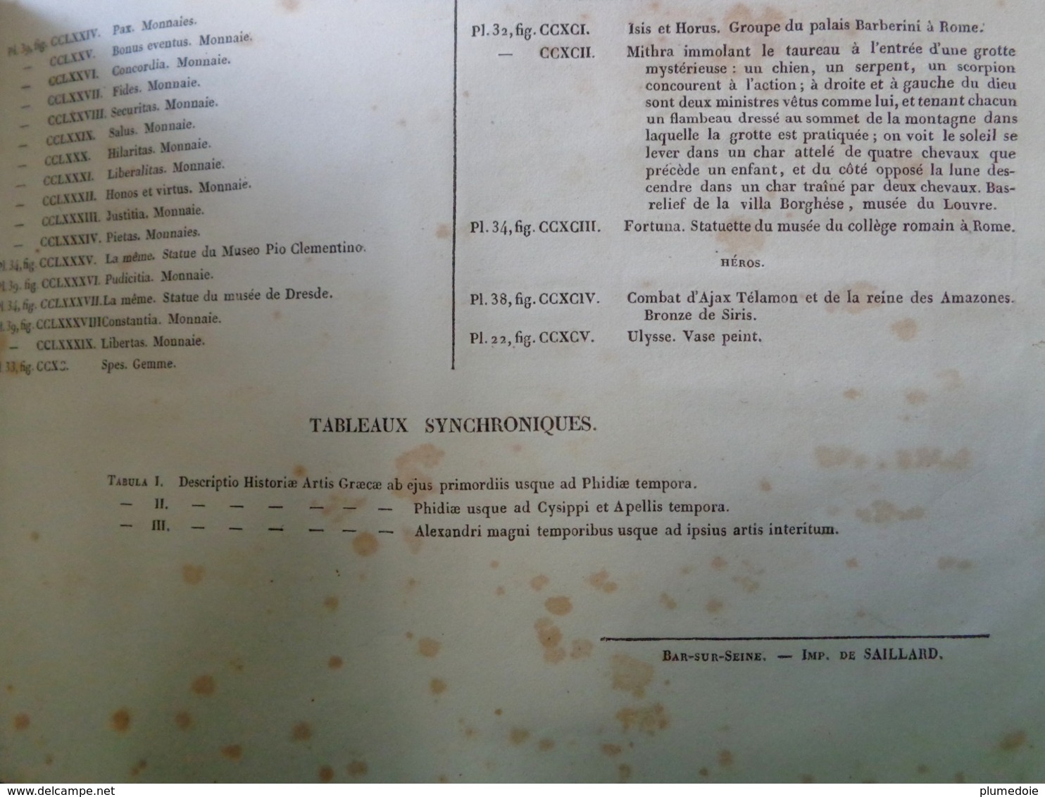 XIX° . E.O  1842 ATLAS D'ARCHÉOLOGIE RORET . 40 PLANCHES DÉPLIABLES .FOLD OUT ATLAS OF EGYPTIAN ROMAN etc.. ARCHAEOLOGY