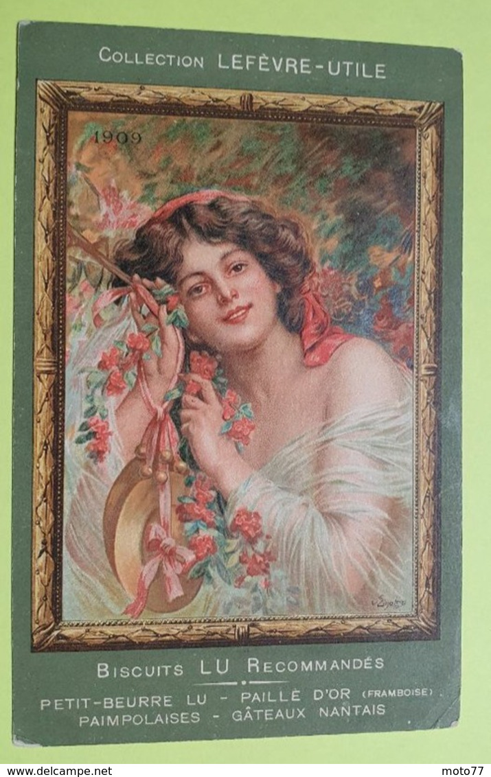 CPA Carte Postale Chromo  - 1909 - De La Série " VERTE " RARE- Usine Lefèvre Utile - Biscuits LU / Lot 39.8 - Lu