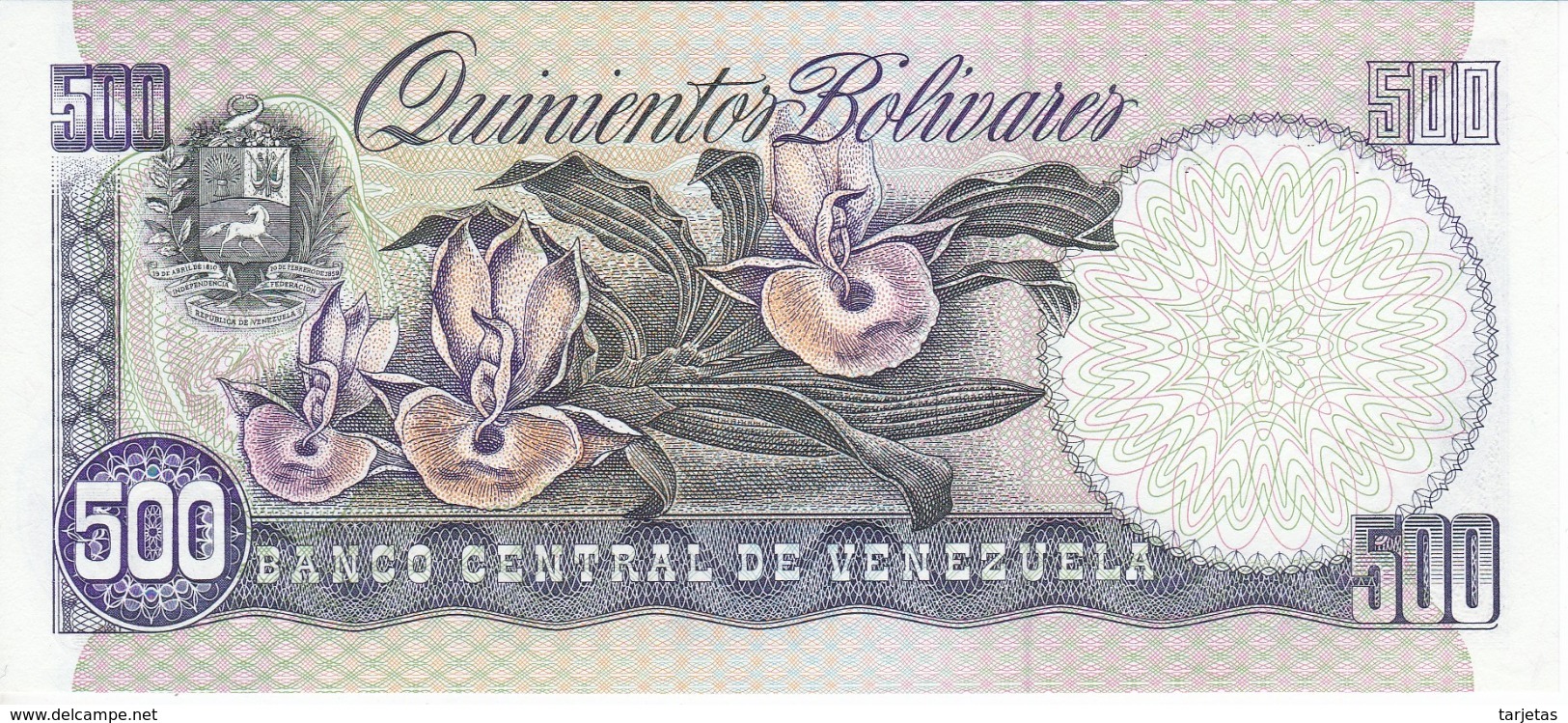 BILLETE DE VENEZUELA DE 500 BOLIVARES DEL AÑO 1998 SIN CIRCULAR  (BANKNOTE) UNCIRCULATED - Venezuela