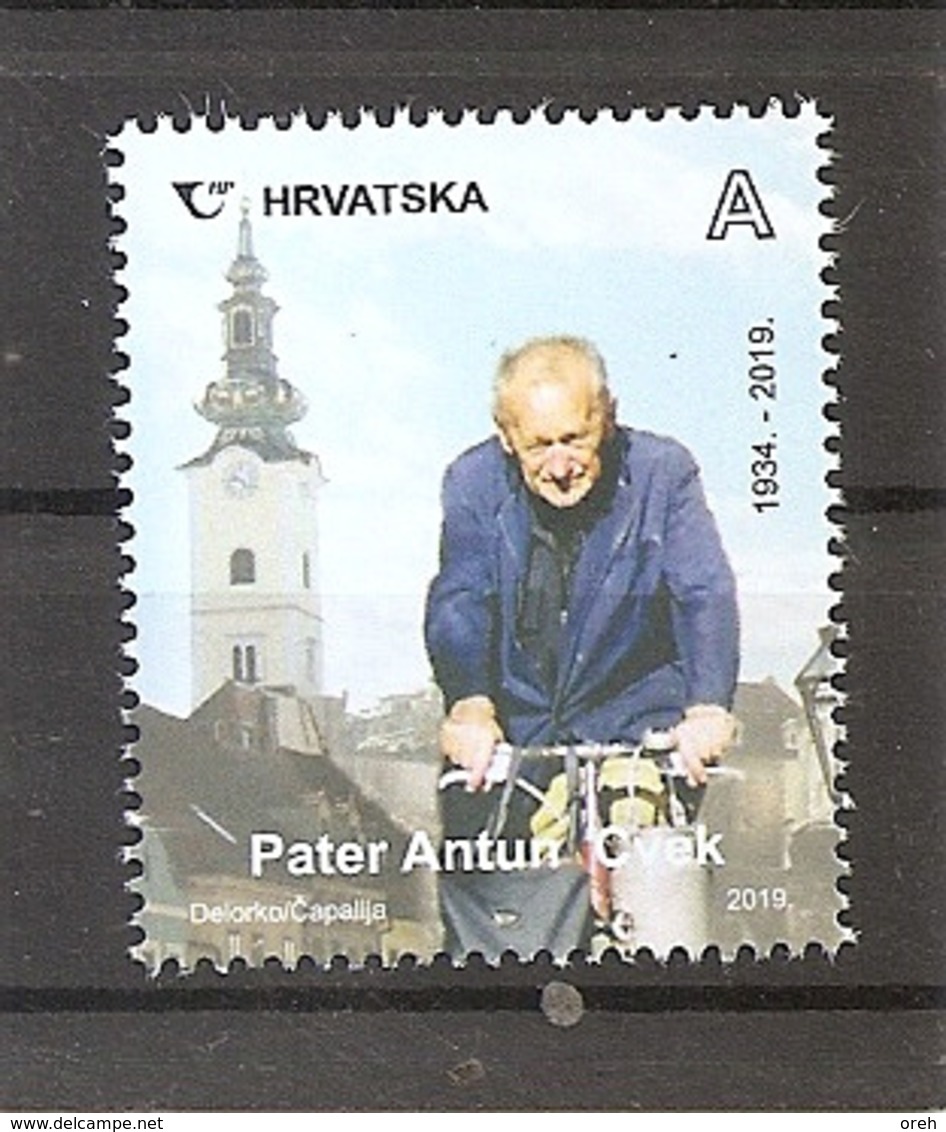 CROATIA 2019,FATHER ANTUN CVEK-THE GOOD SPIRIT OF ZAGREB, CROATIA HRVATSKA,,MNH - Kroatien