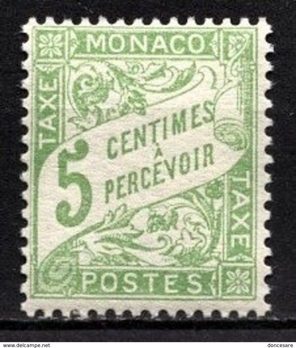 MONACO 1905 / 1919 N° 2 -  Timbre Taxe NEUF** - Taxe