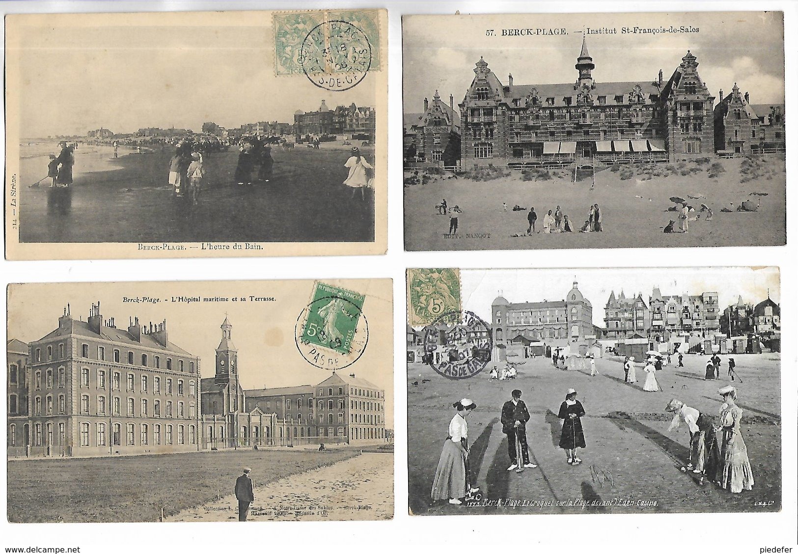 62 - Lot De 20 Cartes Postales Différentes De BERCK-PLAGE ( Pas-de-Calais ).   Toutes Scannées - 5 - 99 Cartes